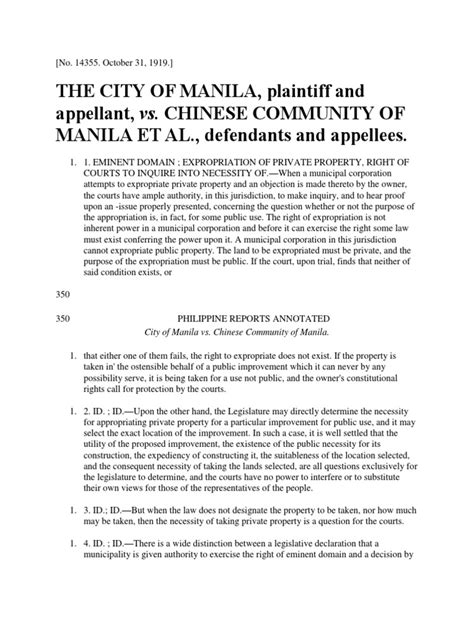 City of Manila v. Chinese Community of Manila, G.R..